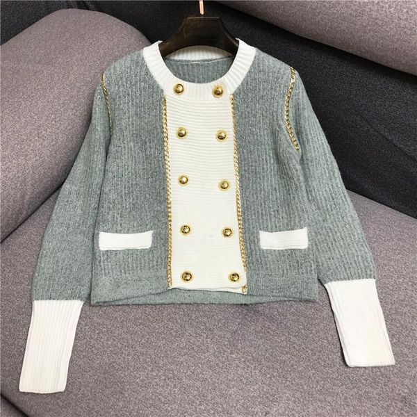 

women's knits & tees sweaters xk12840 fashion 2021 runway luxury european design party style clothing, White