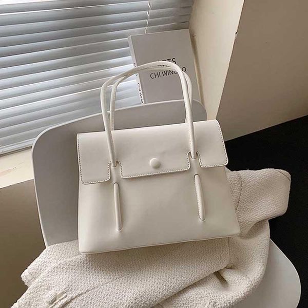 

evening bags shoulder tote for women handbags white soft pu leather quality designer beach bolsas korean simple female women's bag 2021