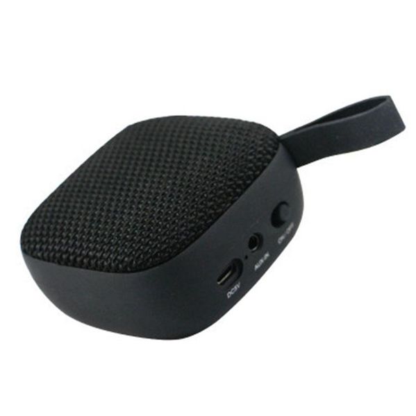

outdoor speakers fabric square bluetooth speaker mini portable subwoofer 3d surround sound radio card amplified call