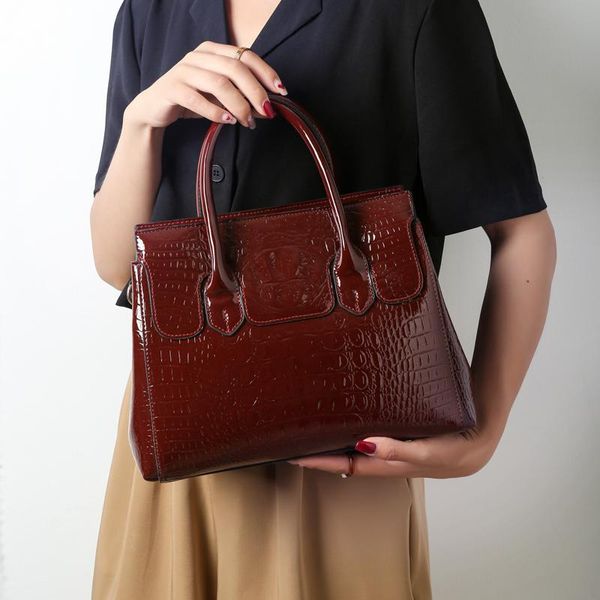 

evening bags fashion women patent pu leather handbags shoulder designer ladies large capacity messenger casual female crossbody bag