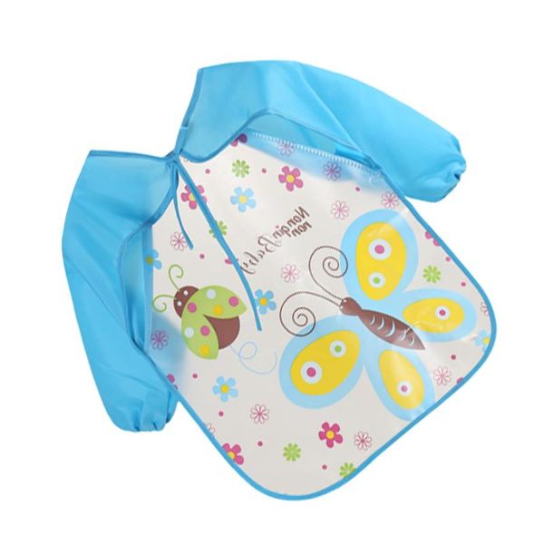 

aprons eva blue pattern children waterproof smocks with sleeves