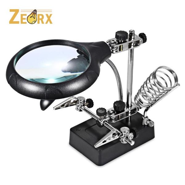 

table lamps magnifying lamp led light magnifier & desk with glass soldering station repairing tool