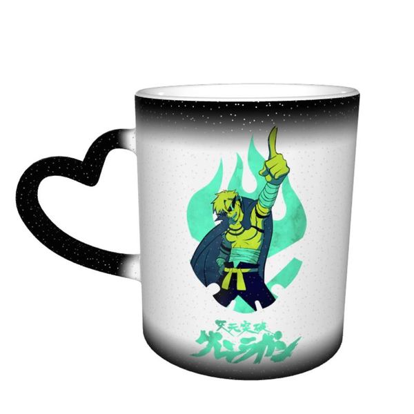 

mugs gurren lagann mug colored ceramic drinking that changes color cups