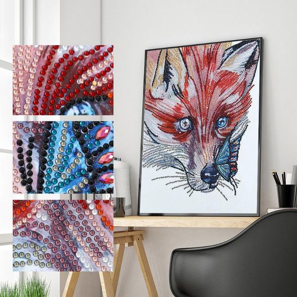 

diamond painting 5d diy special shaped wolf and butterfly cross stitch mosaic craft kits embroidery home decor