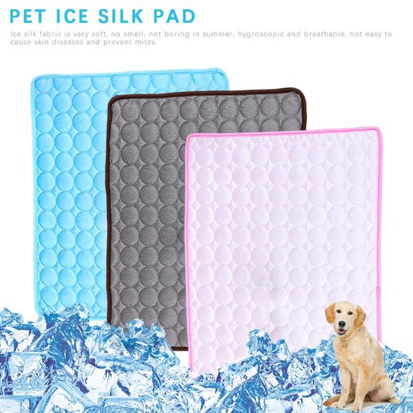 

kennels & pens dog mat summer cooling for dogs cat blanket sofa breathable pets bed washable portable tour sleeping ice mats