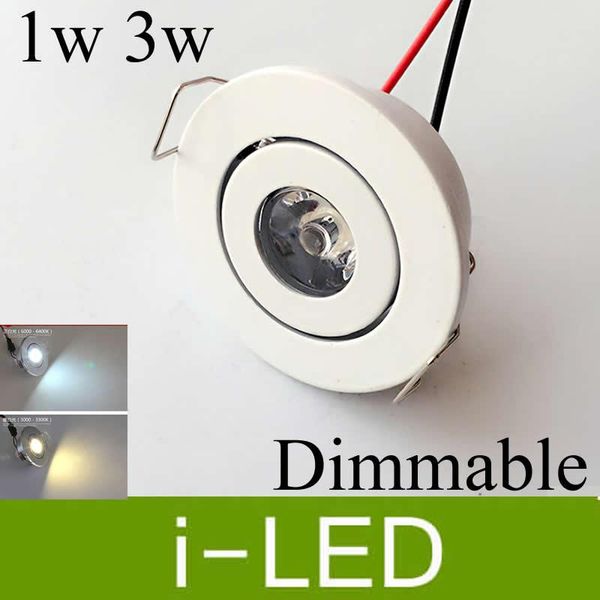 

downlights mini led downlight dimmable 1w 3w ceiling spot light fixture lamp exhibition 110v 220v 12v white shell