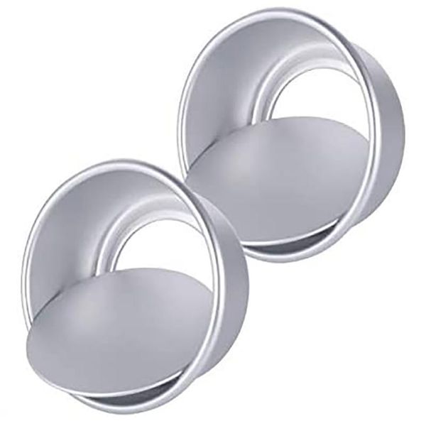

other bakeware 6 inch cake pan set,2pcs round mold aluminum pans, non-stick with removable bottom for baking cooking