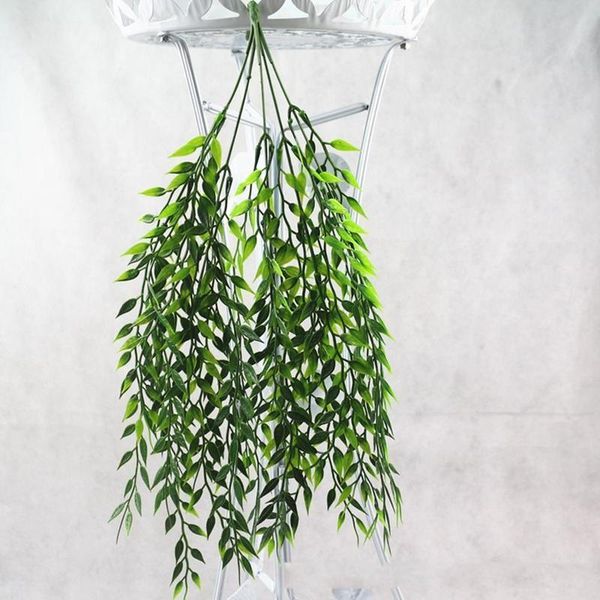 

artificial fake willow plastic plant wall hanging garden decor trailing vine foliage flower decorative flowers & wreaths