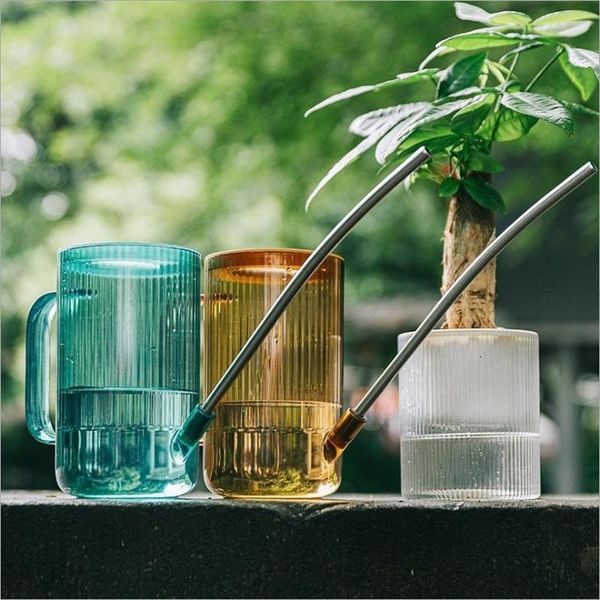 

watering equipments 1.2l long mouth can plastic plant sprinkler potted home irrigation accessories practical flowers gardening tools handle