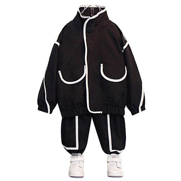 

kids clothing sets boys suits children clothe spring autumn casual sports coat jacket pants trousers outfits 2pcs b8278, White