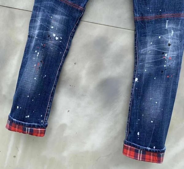 

women's jeans women/men ripped motorcycle jacket trousers t126, Blue