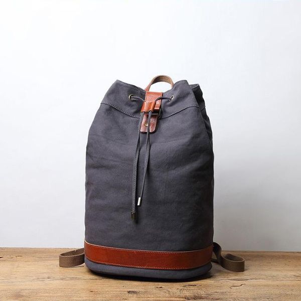 

backpack men's backpacks retro canvas portable shoulder bag college style school bags for teenager big capacity lapcomputer rucksack