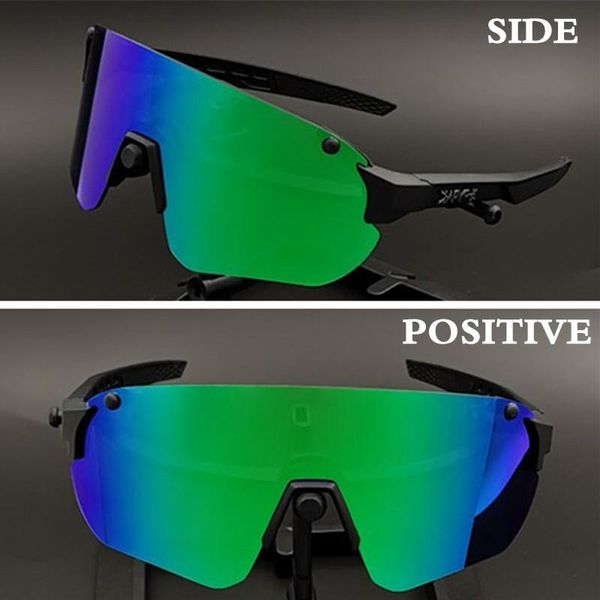 

outdoor eyewear 4 lens sport uv400 cycling glasses 2021 men women running riding fishing mtb road bike sunglasses bicycle goggle
