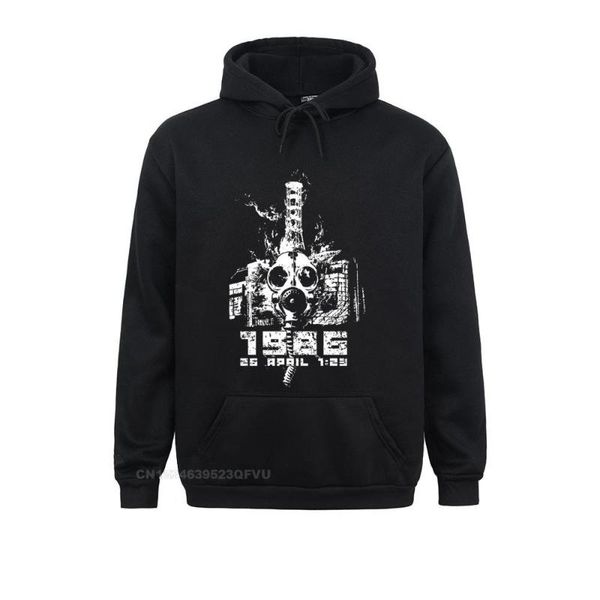

men's hoodies & sweatshirts 1986 bute women men premium cotton crewneck tv show russia gas mask tees sweasweater happy year, Black