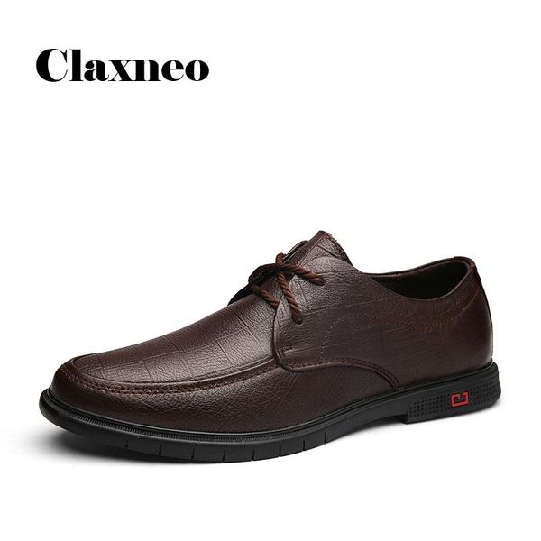 

dress shoes man's leather 2021 autumn men shoe genuine formal footwear handmade derby oxfords business, Black