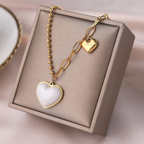 

fashion heart necklace, Silver