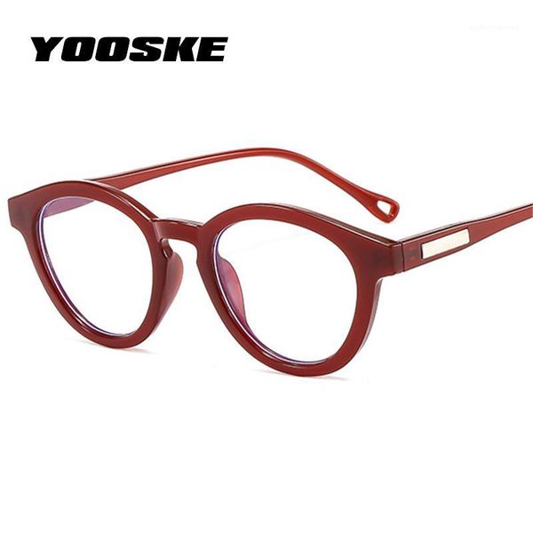

round anti blue rays glasses women men transparent myopia eyeglasses frame optical spectacle frames goggles eyewear sunglasses, White;black