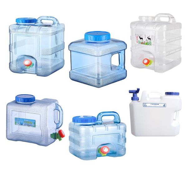 

5l/5.5l/7.5l/8l/10l/15l capacity outdoor water bucket portable driving wateater tank container with faucet tool bags
