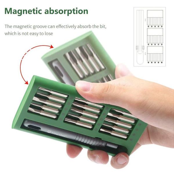 

steel screwdriver bit set 31 in 1 magnetic lapelectronics repair tool kit for household metal easily handle parts hand tools