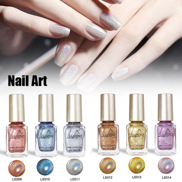 

reflective finger nail glitter polish beauty decoration art ornament fre-drop