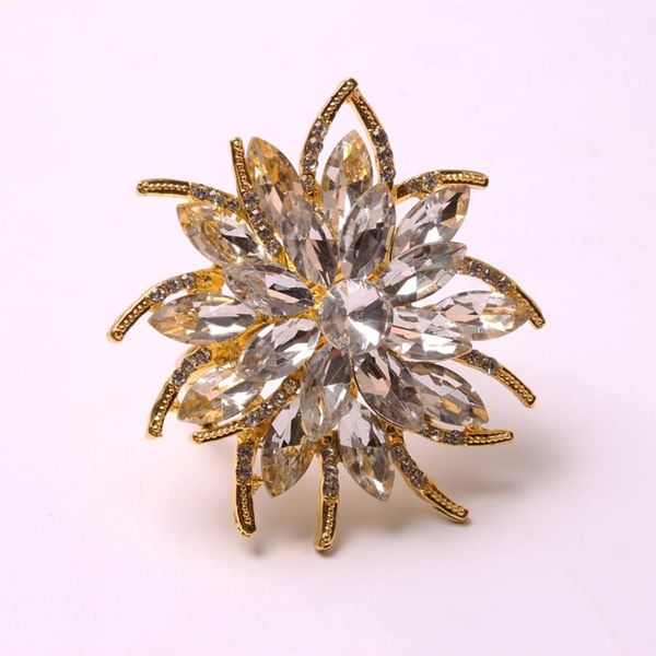 

rhinestone lotus flower napkin rings holder set of 6 for christmas wedding birthday party home kitchen supplies