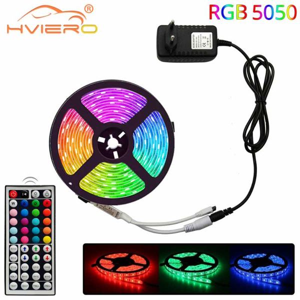 

strip light rgb 2835 led 5m 10m 15m dc 12v+ remote control +adapter for home decoration holiday lights strips