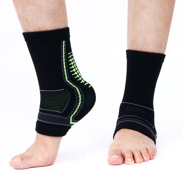 

pair ankle braces protective support sleeve for sports, Blue;black