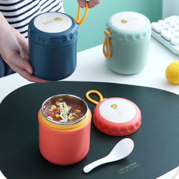 

water bottles 400ml 304 stainless steel breakfast mug for oatmeal porridge milk soup good heat preservation