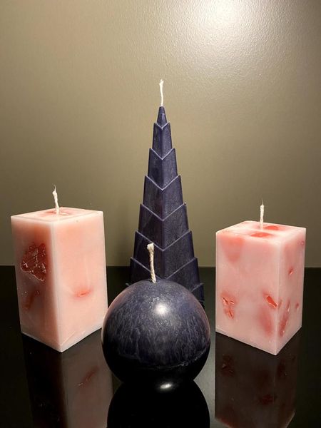 

talya art design, parafinsiz and decorative 4'lÃ¼ candle set. candles