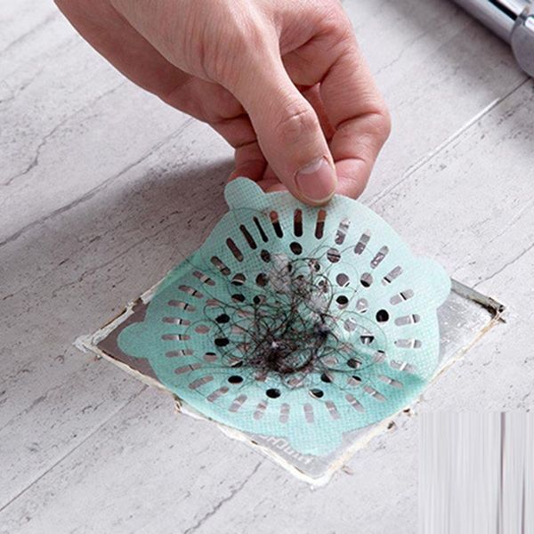 

other bath & toilet supplies disposable floor drain sticker removable shower hair catcher mesh self adhesive for bathroom kitchen hk3