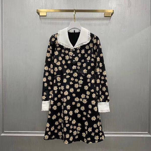 

casual dresses kr07120 fashion women 2021 summer dress luxury european design party style, Black;gray