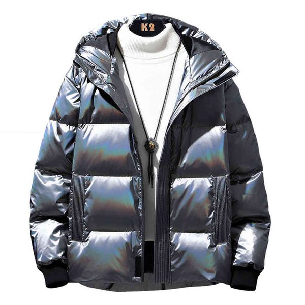 

men's thick et, raincoat, windproof hoodie, new cloth in autumn and winter., Black