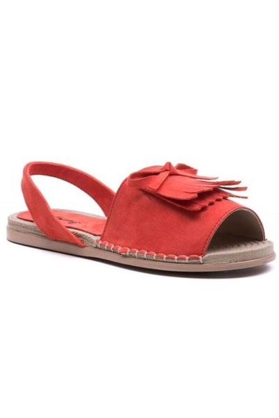 

women pomegranate blossom suede sandals, Black
