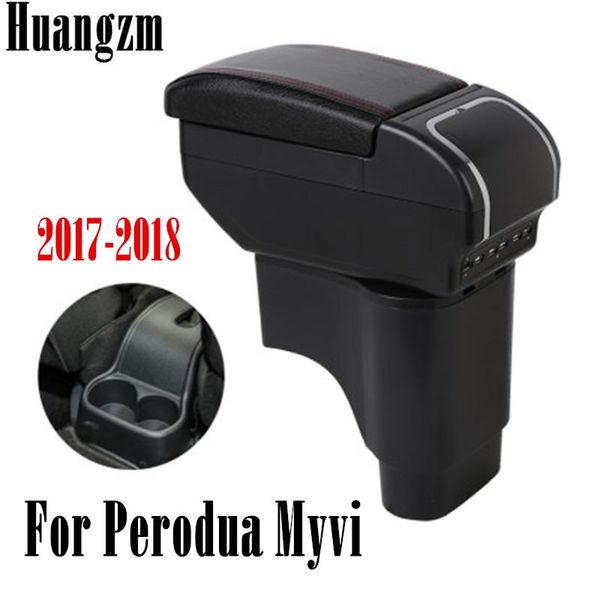 

for perodua myvi 2 2021-2021 armrest box dual layer center console storage with cup holder ashtray usb charging car decora other interior ac