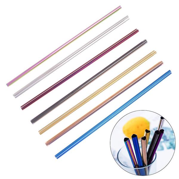 

drinking straws 1pcs straw reusable party metal heart-shaped bubble tea stainless steel pearl milkshake