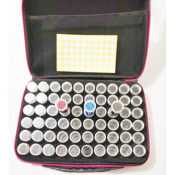 

colors 30/60 bottles diamond painting cross stitch accessories tool box container storage bag case embroidery mosaic bags