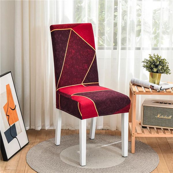 

chair covers geometric dining room cover spandex elastic slipcovers case stretch for wedding el banquet office