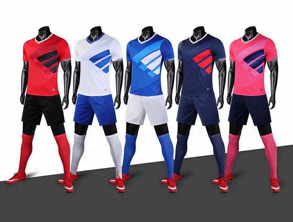 

222231129 custom diy wear white soccer jerseys suit men's match short sleeve training football shirt kit men sports uniform print numbe