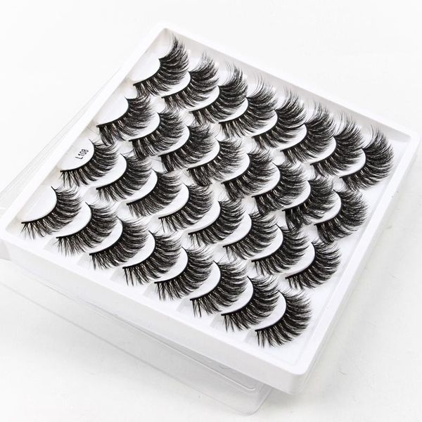 

16/5/3 pairs multipack 3d mink eyelashes false handmade wispy fluffy long lash makeup tool faux lashes
