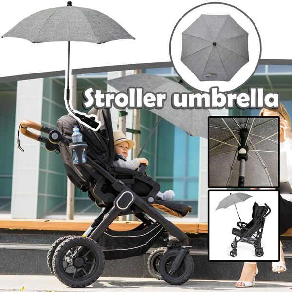Gölge 1pcs Çıkarılabilir Bebek Bebek Şemsiyesi Ayarlanabilir Pram Kapağı UV Işınları Güneş Şarapolü Yağmur Protecter Dış Mekan Aracı