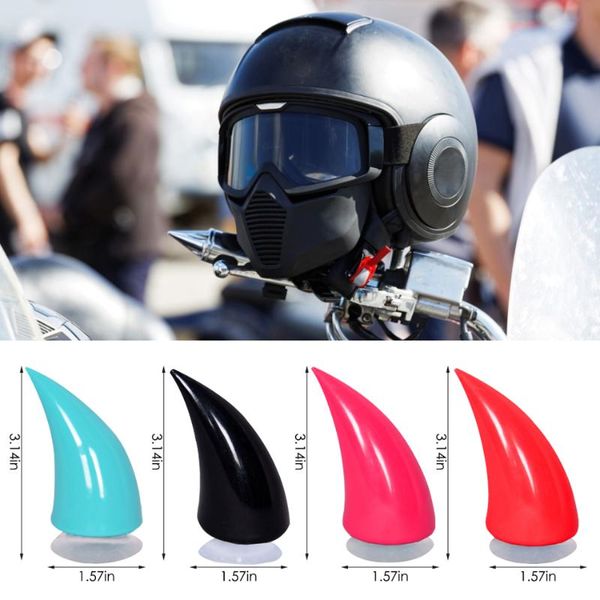 

motorcycle helmets 2pcs car helmet devil horn cute cat ears decoration motocross full face off road accessories