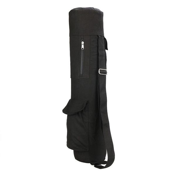 

yoga mat storage bag multifunctional canvas large capacity sports fitness pilates backpack with kettle pocket outdoor bags