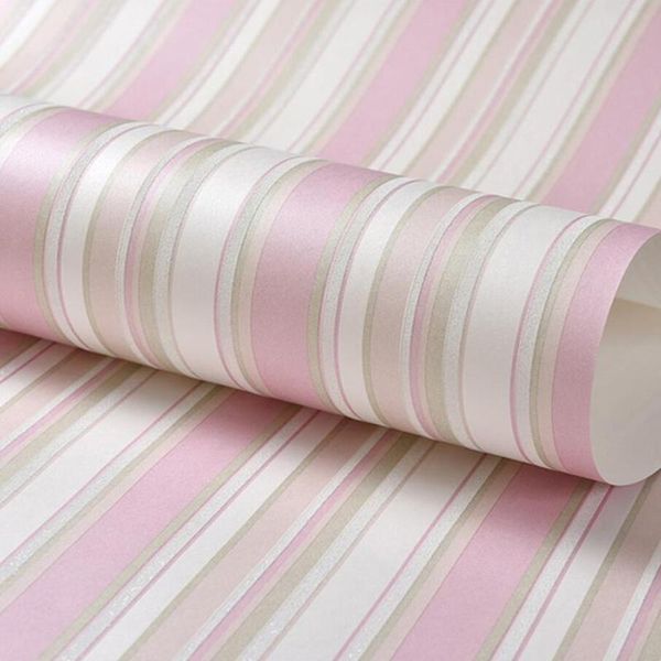 

wallpapers cute blue pink vertical stripes wallpaper for kids room decoration 3d embossed wall paper bedroom living decals ez231