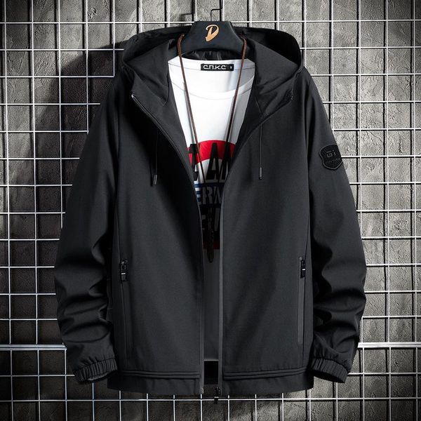 

men's jackets male autumn coat windproof hat parka 2021 winter casual warm waterproof men streetwear jacket, Black;brown