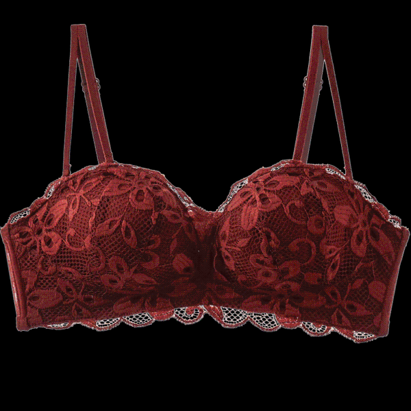 

bras latex bra for girls with small breasts tucked up and adjusted day set support no underwire, Red;black