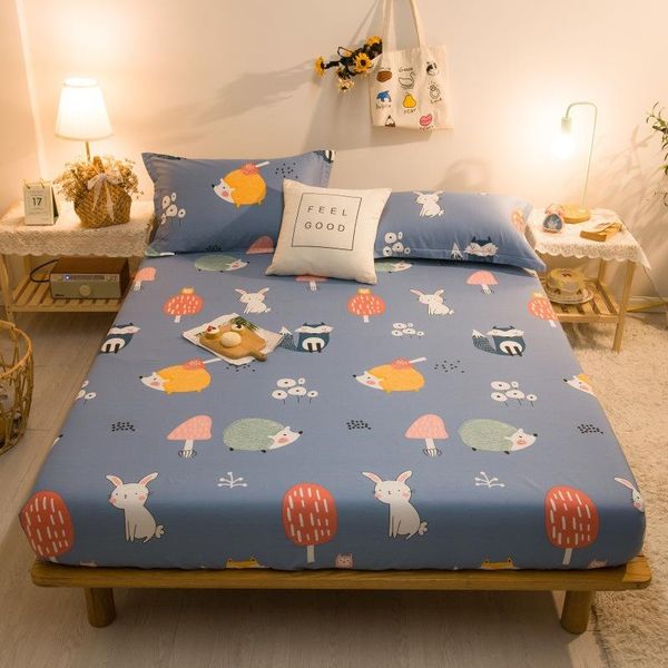 

sheets & sets cartoon style print elastic bed mattress cover fitted sheet king queen twin bedspread on home textile suitable for adult