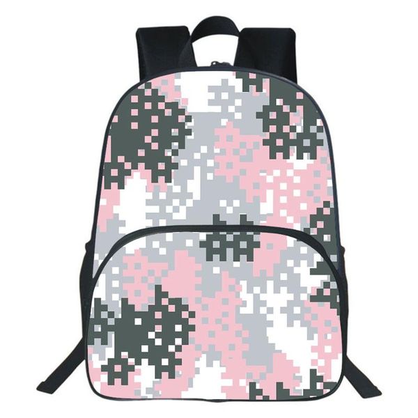 

school bags fashion camouflage backpack 3d cartoon bag kindergarten teens storage travel children rucksack mochila
