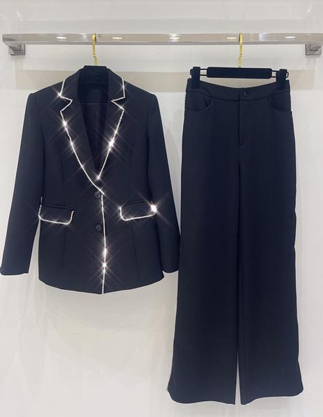 

women's two piece pants the 2021 drill jackets + high waist 0814, White