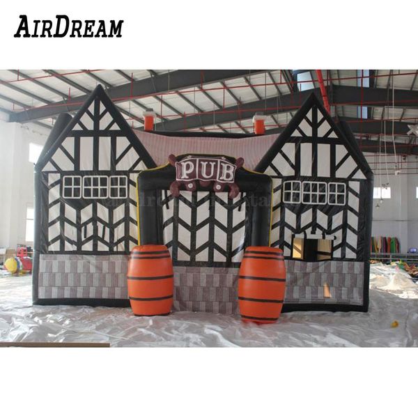 

portable outdoor 6x4m 8x5m inflatable irish pub bar tent for party event