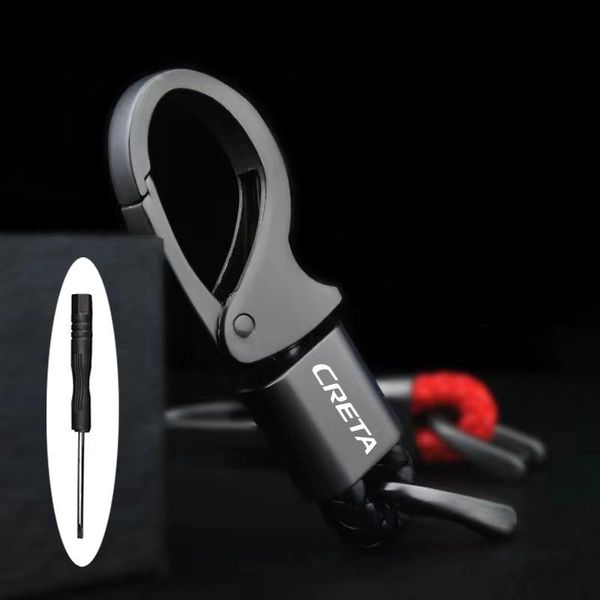

keychains keychain alloy metal clasps hooks buckle waist car for hyundai ix25 creta 2021 accessories, Silver